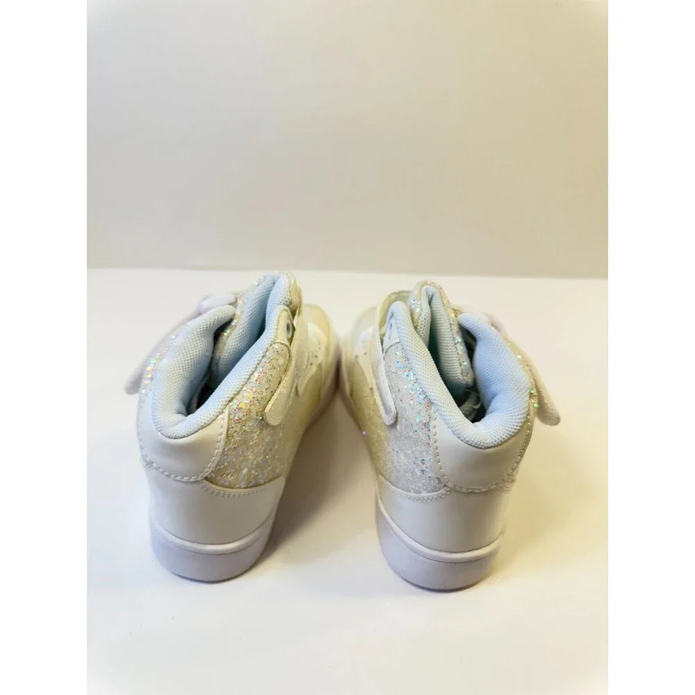 C20. Lucky Step Kids Glitter/White Sneakers-US 11.5